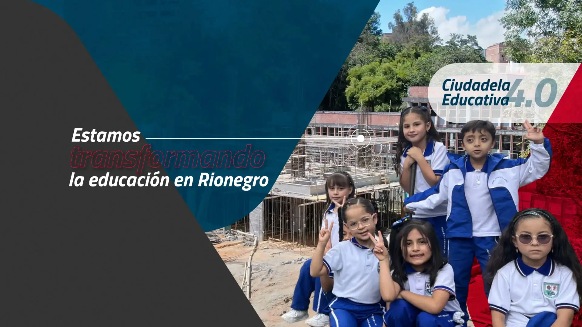 Edeso, Grupo de niños de Ciudadela Educativa 4.0. Estamos transformado la educación en Rionegro