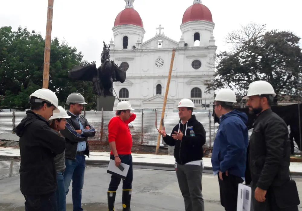 Edeso, Inauguración de la Plaza de la libertad, Rionegro Antioquia