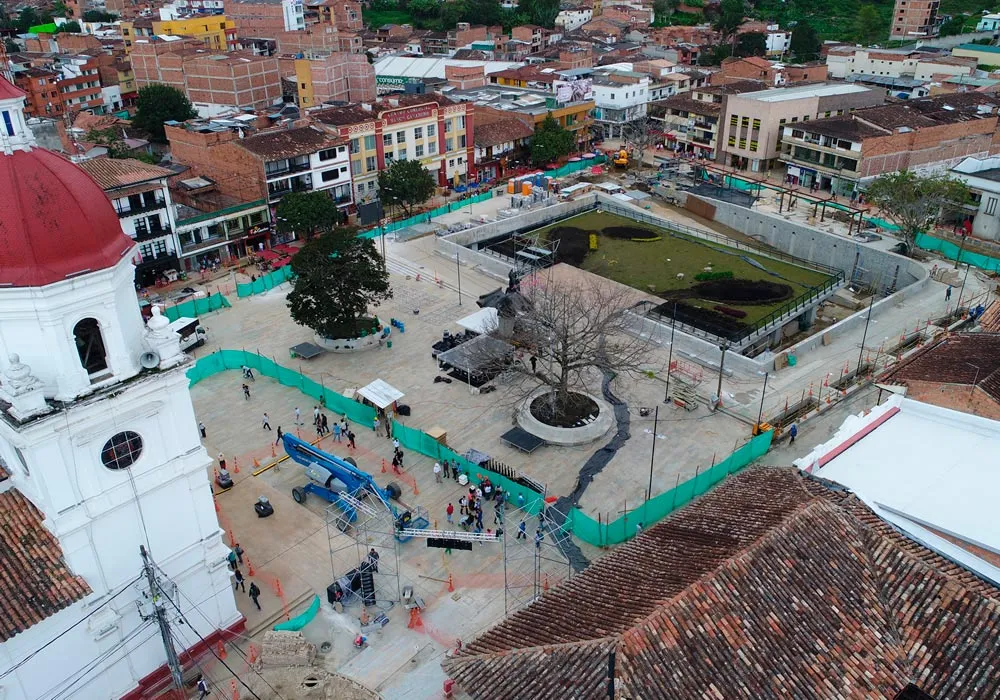 Edeso, Proceso de modernización de la Plaza de la libertad, Rionegro Antioquia