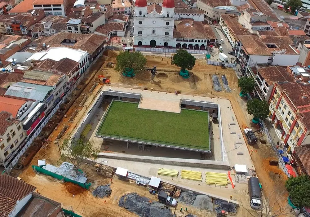 Edeso, Proceso de modernización de la Plaza de la libertad, Rionegro Antioquia