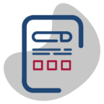 Edeso, Icono gris, azul y rojo de lineamietos para la atención PQRSFD