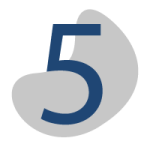 Edeso, Icono gris y azul que representa el numero cinco
