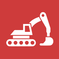 Edeso, Icono rojo con grua blanca, obras de equipamiento