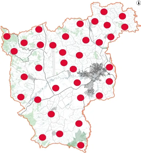 Edeso, mapa de mejoramientos de vivienda rural